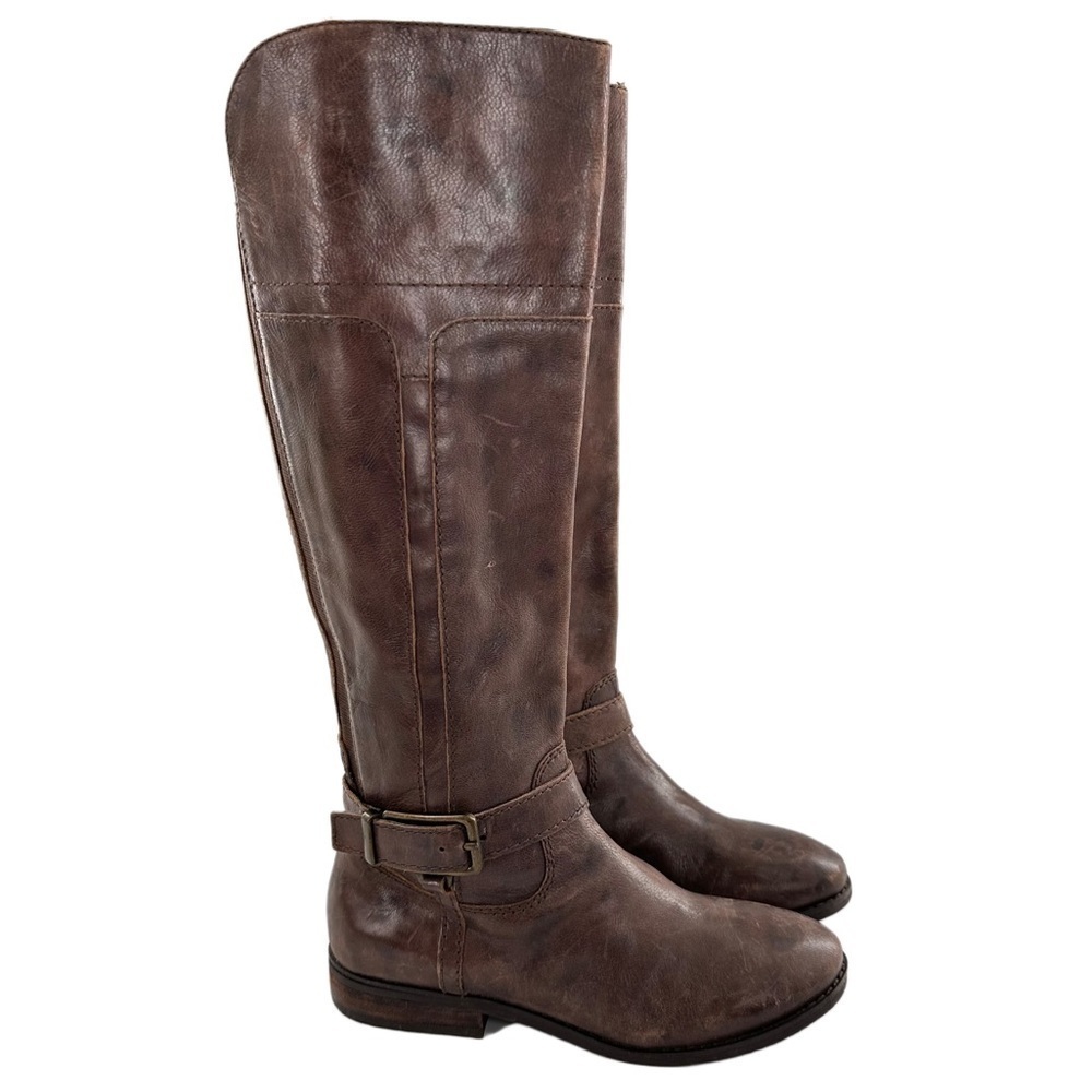 Marc Fisher womens knee high boots size 6 brown leather